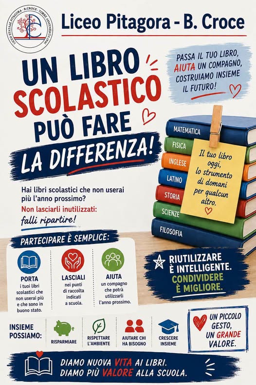 UN LIBRO SCOLASTICO PUÒ FARE LA DIFFERENZA!